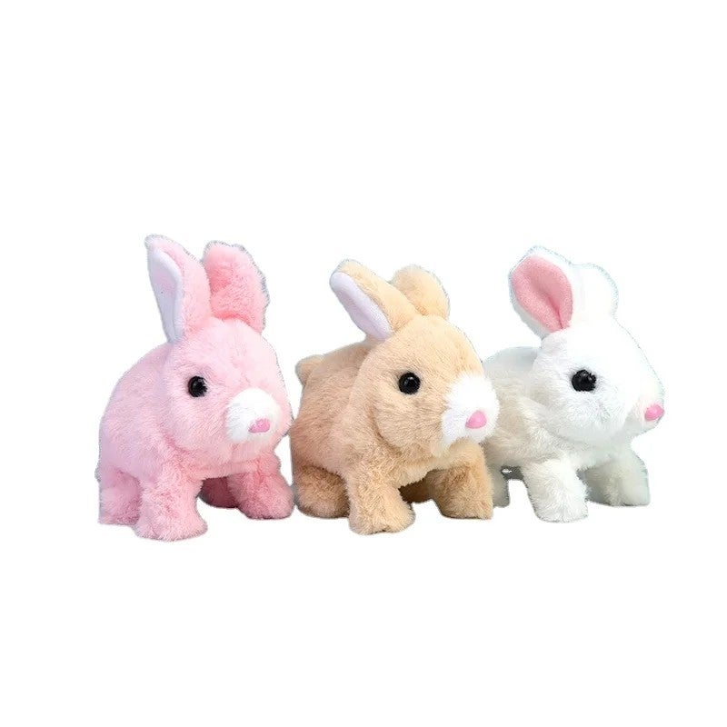 Y&D Stuffed Animal Toys Electric Rabbit Walk and Shake Ears with Sound for Bunny Plush Toys Kids - Image 2