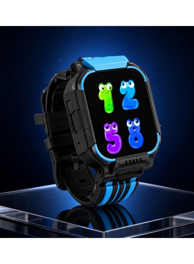 Smartbarry C006Pro 5G Kids Smart Watch 2.01 Inch HD Touchscreen with GPS Tracking, 680mAh Battery, Removable Strap, 5G SIM Support, Digital Smartwatch for Boys & Girls, Interactive Calling Watch, Black Blue - Image 4