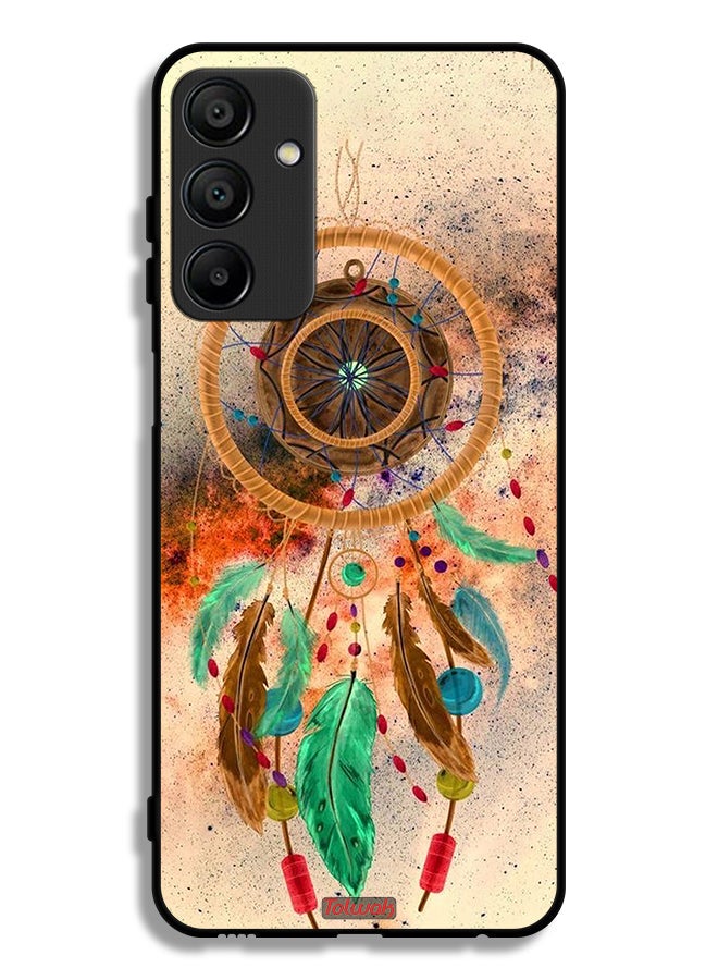 Tolwak Samsung Galaxy A15 5G Protective Case Cover Mandala Hanging Feathers - Image 1