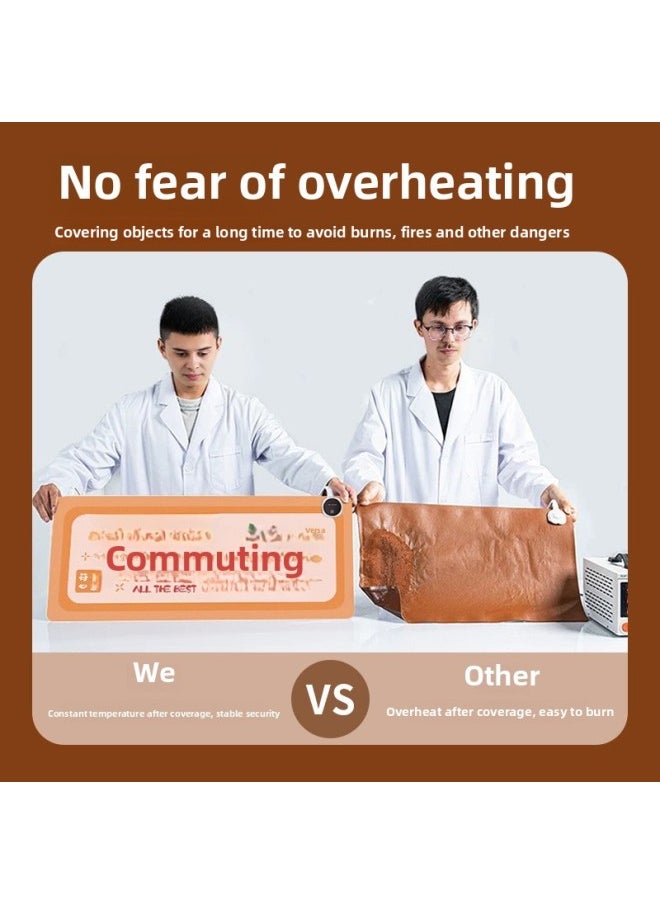 Pixel Wind Heating Heating Pad Warm Table Mat Office Computer Desktop Heating Mouse Pad-Color:800x330mm-Pattern:Jr-pixel Style 119  - Image 4