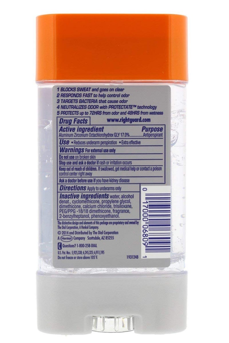 Right Guard Total Defense 5 Power Gel, Antiperspirant and Deodorant, Artic Refresh 4 Ounce 4 PK - Image 2