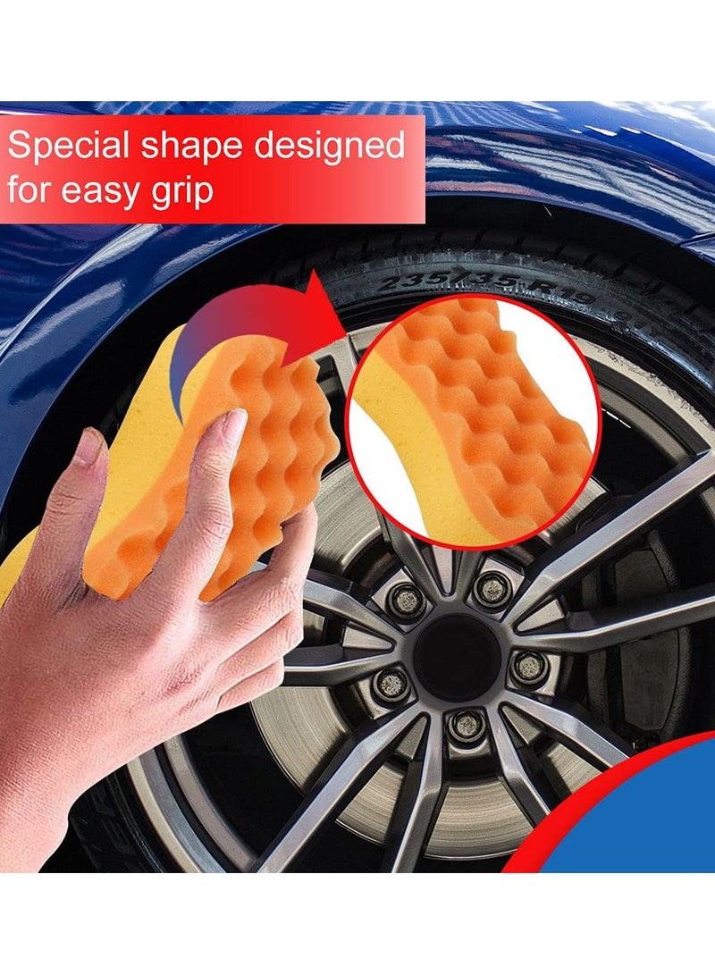 Agc Car Wash Sponge For Foaming Washing 100%Microflber Easy Grip Washing Sponge 21x11x5.5cm - Image 3