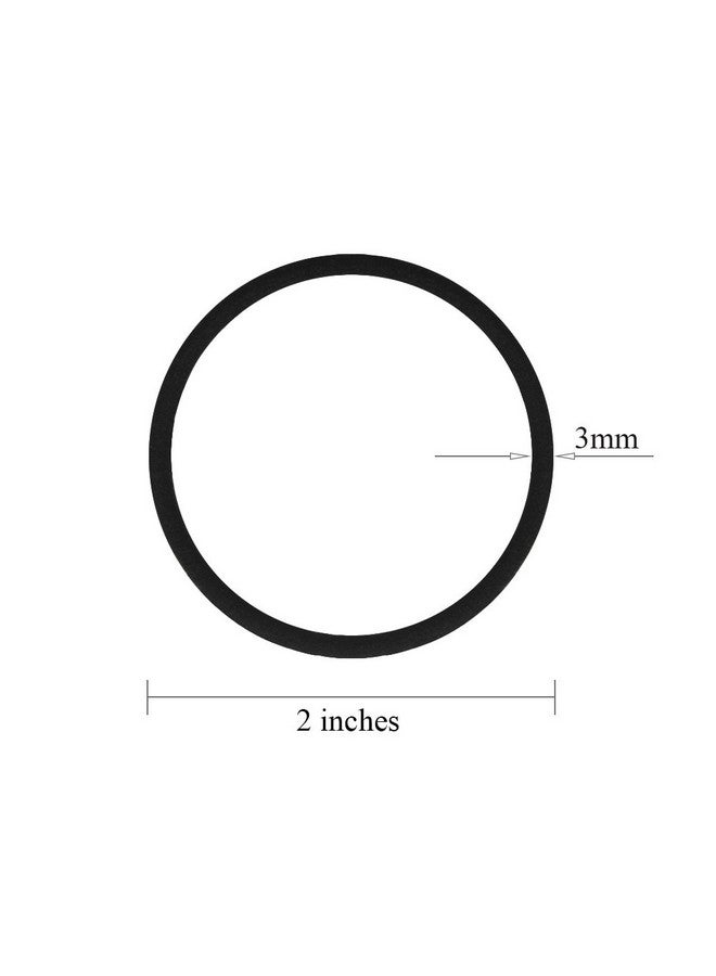 GOSICUKA 120 pcs Black Hair Elastic for Thick and Curly No Metal Hair Ties Value Pack (3mm) - Image 2