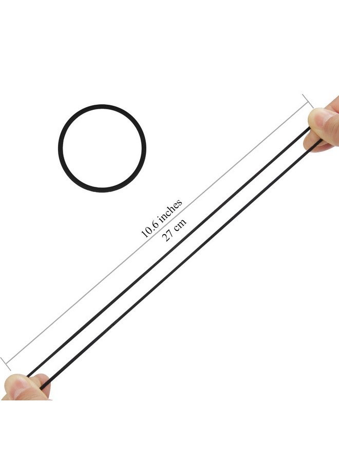 GOSICUKA 120 pcs Black Hair Elastic for Thick and Curly No Metal Hair Ties Value Pack (3mm) - Image 3