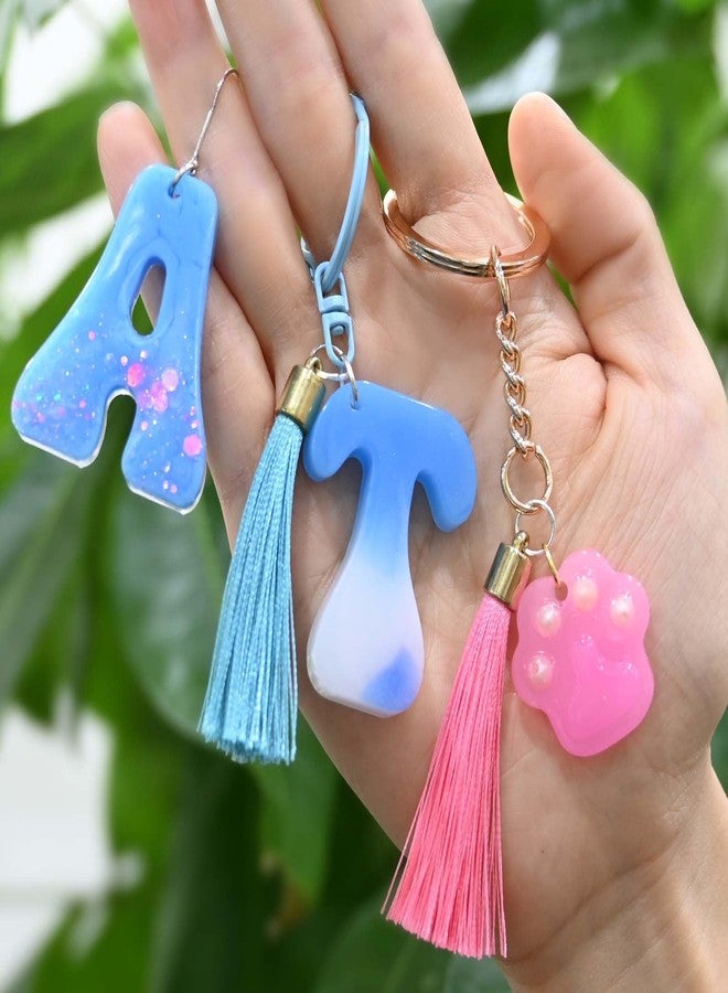 ZQYSING Alphabet Resin Molds with Hole, Reversed Alphabet Silicone Molds for Epoxy Resin, Letter Resin Molds for Keychain Jewelry Pendant Making - Image 3