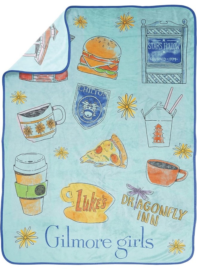 Jay Franco - Jay Franco Gilmore Girls Stars Hallow Throw Blanket - Image 1