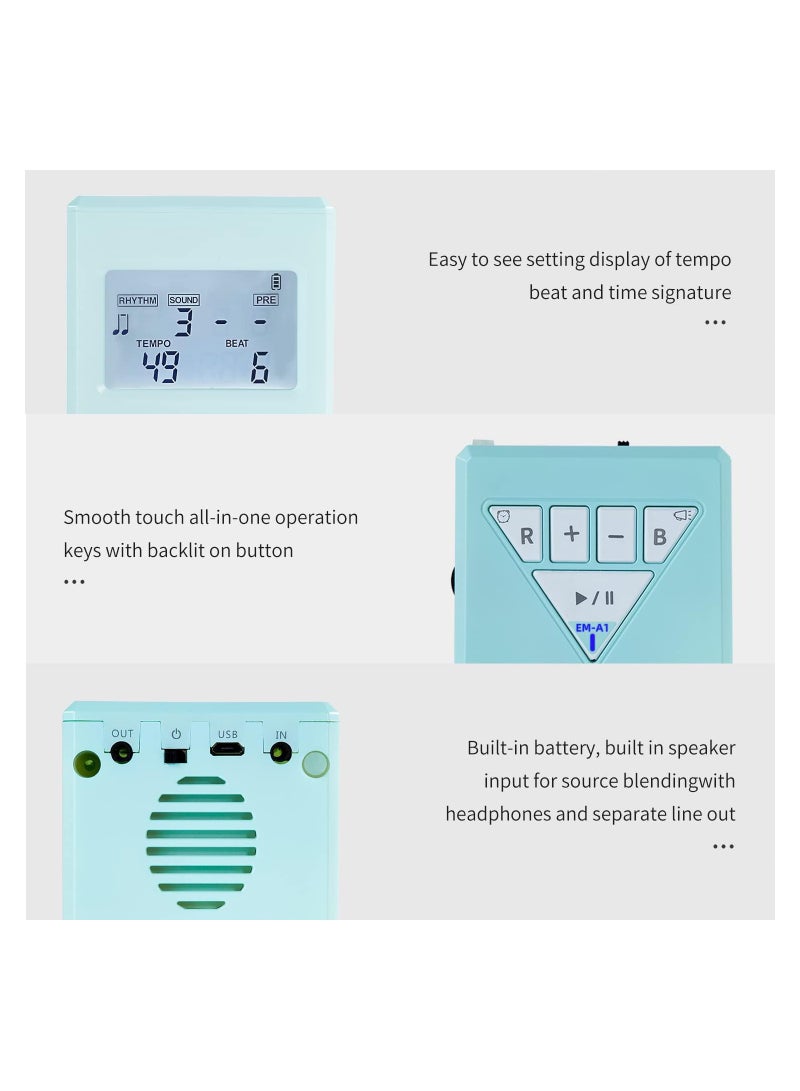 Excefore Rechargeable Digital Metronome, Suitable for All Instruments, Guitar, Bass, Violin, Ukulele, for Sweet But Serious Music Training - Image 4