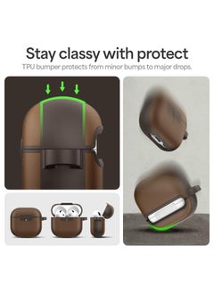 Kajuk Compatible with AirPods 4 Case Cover Compatible with MagSafe [Shock Absorbent] with Carabiner - Saddle Brown - pzsku/Z5ED6744987C1690B950AZ/45/_/1737729476/3a311cbf-c89d-4063-841f-af364f96f47c