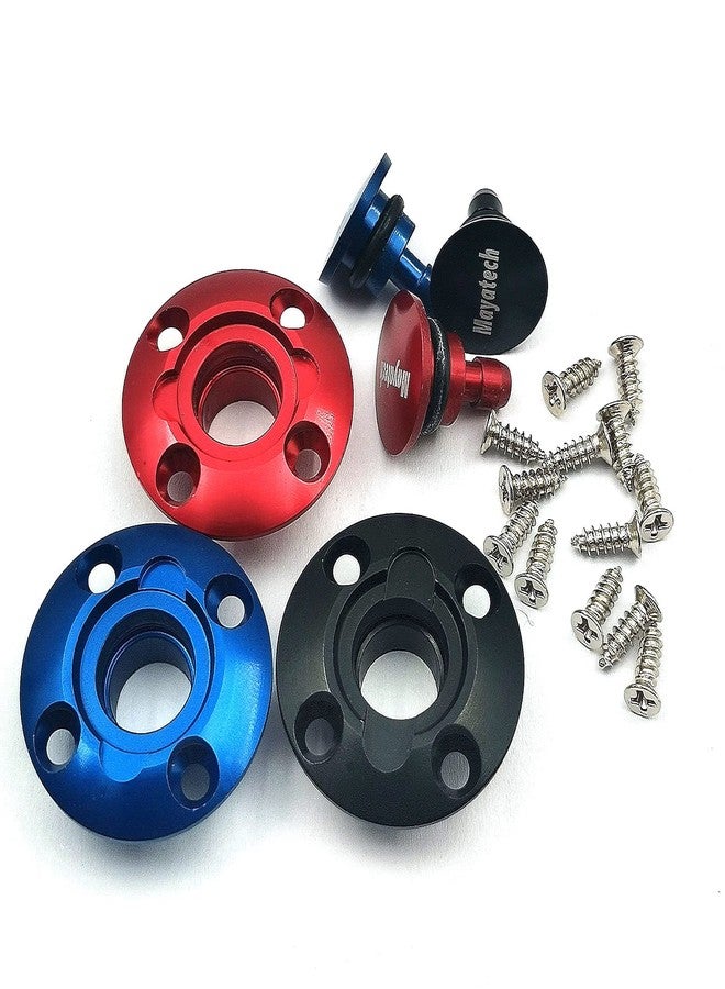 FainWan 3Pack Fuel Dot Hobby Accessories CNC Aluminum Anodized Round Fuel Dot for RC Airplane Boat Red/Gray/Blue - Image 1