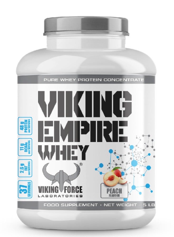 Viking Empire Whey, Whey Protein to support muscle growth, 5lb, 37 servings, (Dark Cookies)