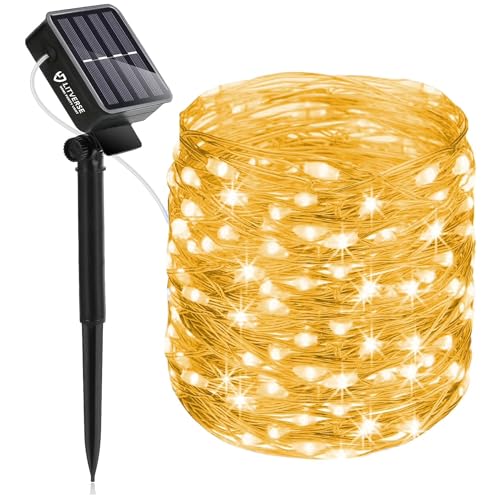 LITVERSE Solar String Fairy Lights inbuilt 1200 mAh Battery | 24 Meter 240 LED Waterproof Ip65 Copper Wire with 8 Mode, Sturdy Quality | Outdoor Garden Christmas Tree, Diwali Lights Home Decoration - Image 1