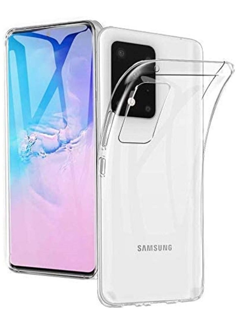 Samsung Galaxy S20 Ultra / S11 Plus case Cover Transparent Silicone Soft TPU - Clear - Image 1
