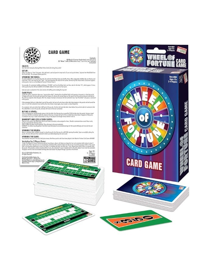 Endless Games Wheel of Fortune Card Game - Faced Paced Competition - Travel Sized Party Game - Image 3