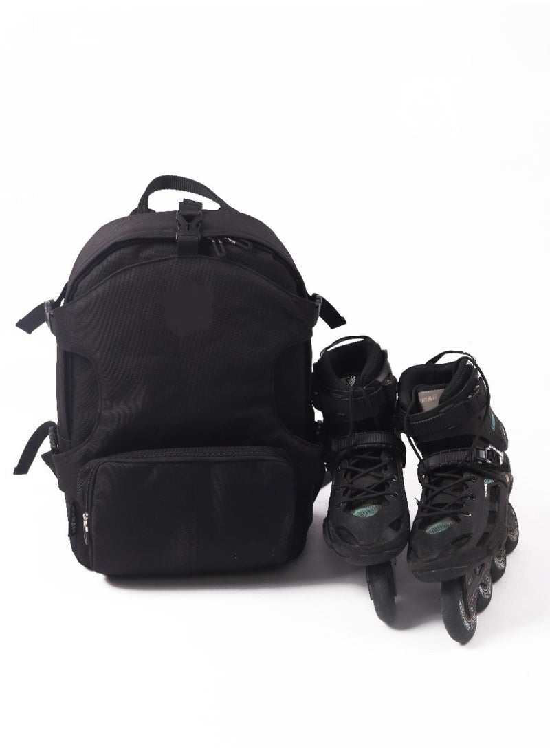 شنطة ظهر رياضية لحمل سكيت باتيناج – لحمل الأغراض المختلفة بجيوب واسعه وكبيرة . ومكان مخصص لحمل زوج من الاسكيت - Image 5