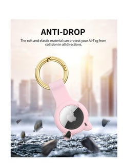 Y&D Cute Airtag Holder Air tag Keychain for AirTag Tracker, Protective Case with Anti-Lost Keychain, Anti-Drop Scratch Accessories Kids Pets Backpacks (2 Pack)  - Image 2