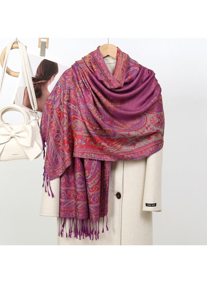 Anna Cashmere Feel Versatile Cape Scarf Wrap - Image 1