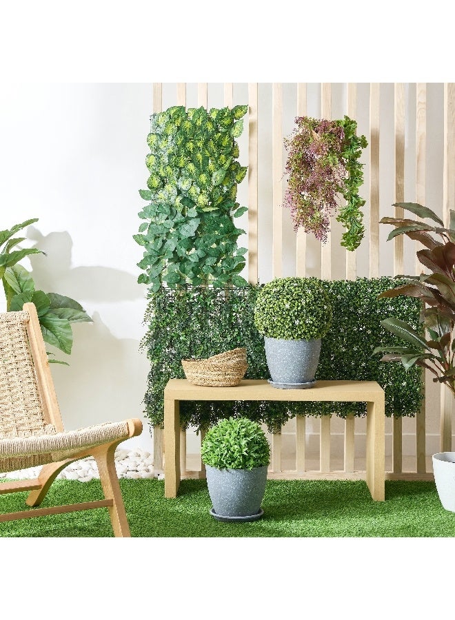 Home Box Delsa Artificial Hedge Mats Rose Leaf 33 x 4 x 33 cm  - Image 5