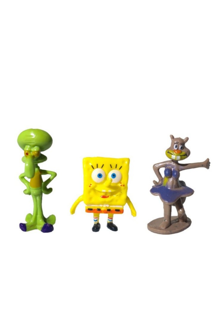 الواحة-TH 3 قطع من زينة حوض السمك الكرتونية اللطيفة، وزينة حديقة المنزل، وقطعة واحدة من مزيل نفايات تنظيف حوض السمك - Image 2