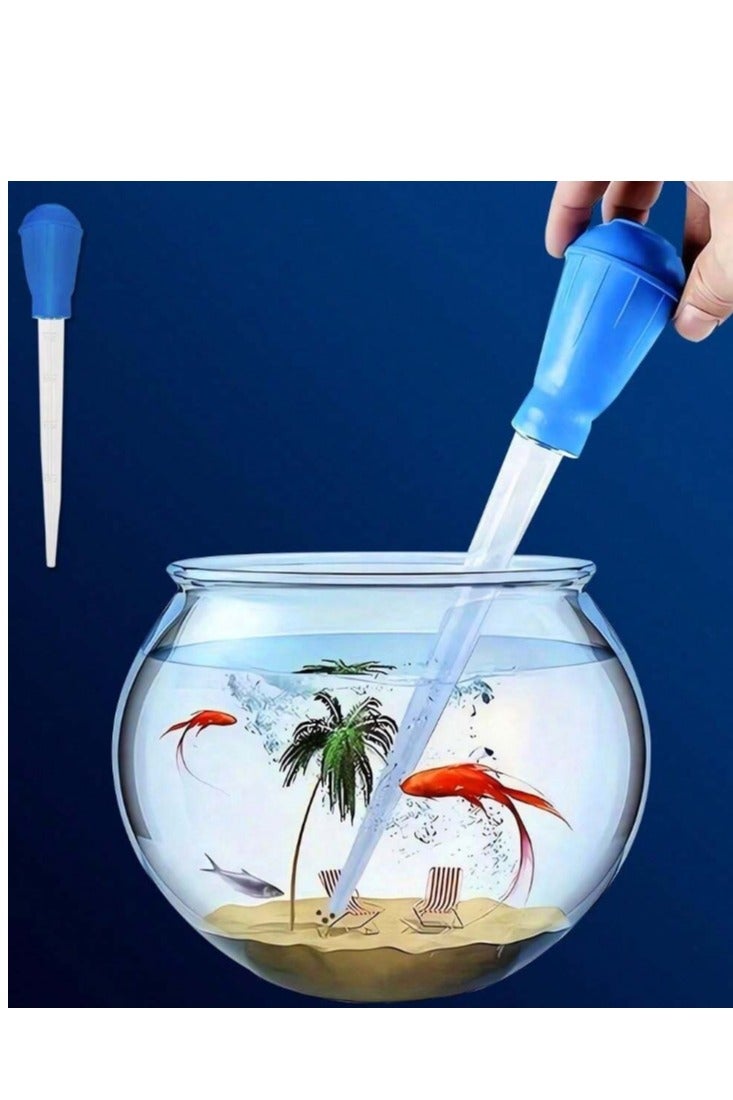 الواحة-TH 3 قطع من زينة حوض السمك الكرتونية اللطيفة، وزينة حديقة المنزل، وقطعة واحدة من مزيل نفايات تنظيف حوض السمك - Image 4