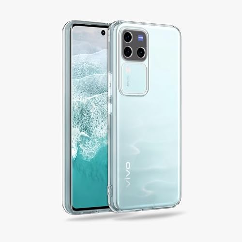 Plus Clear Transparent Back Case Cover for Vivo V30 Pro 5G | Full Device Protection | Shockproof TPU | Flexible Silicone Back Cover Case – Transparent - Image 2