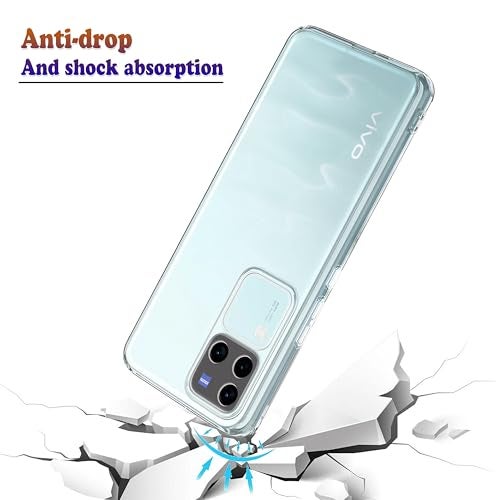Plus Clear Transparent Back Case Cover for Vivo V30 Pro 5G | Full Device Protection | Shockproof TPU | Flexible Silicone Back Cover Case – Transparent - Image 4