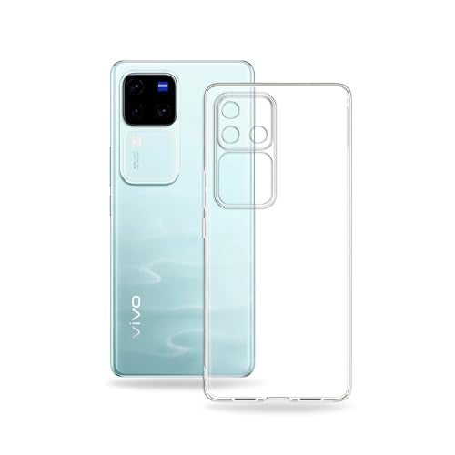Plus Clear Transparent Back Case Cover for Vivo V30 Pro 5G | Full Device Protection | Shockproof TPU | Flexible Silicone Back Cover Case – Transparent - Image 3