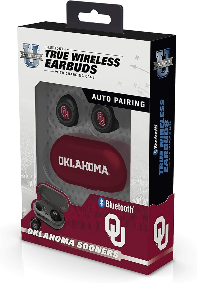 SOAR NCAA Oklahoma Sooners True Wireless Earbuds, Team Color - Image 2