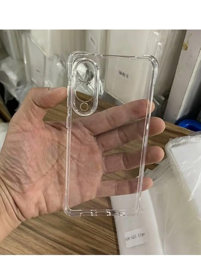 BORTONY Samsung Galaxy S25 Edge Clear Case Cover with Rainforest Corners Protection Cover Transparent Soft Silicone Case for Samsung Galaxy S25 Edge - Image 4