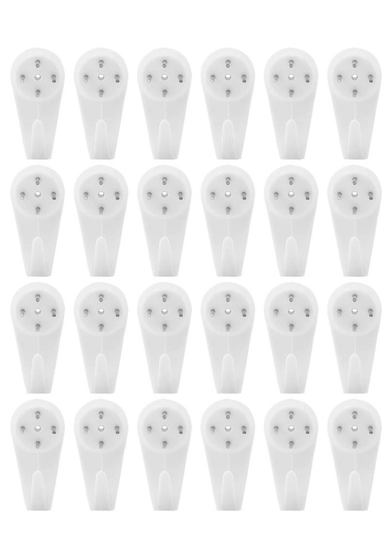 CATANES 24 Pack For Concrete Wall Hanging Hooks with Invisible Nails Large - Image 2