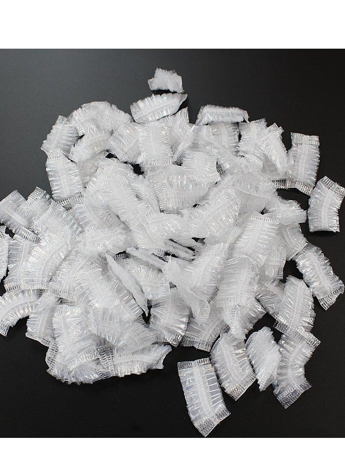 100 Piece Disposable Waterproof Earmuffs Transparent 