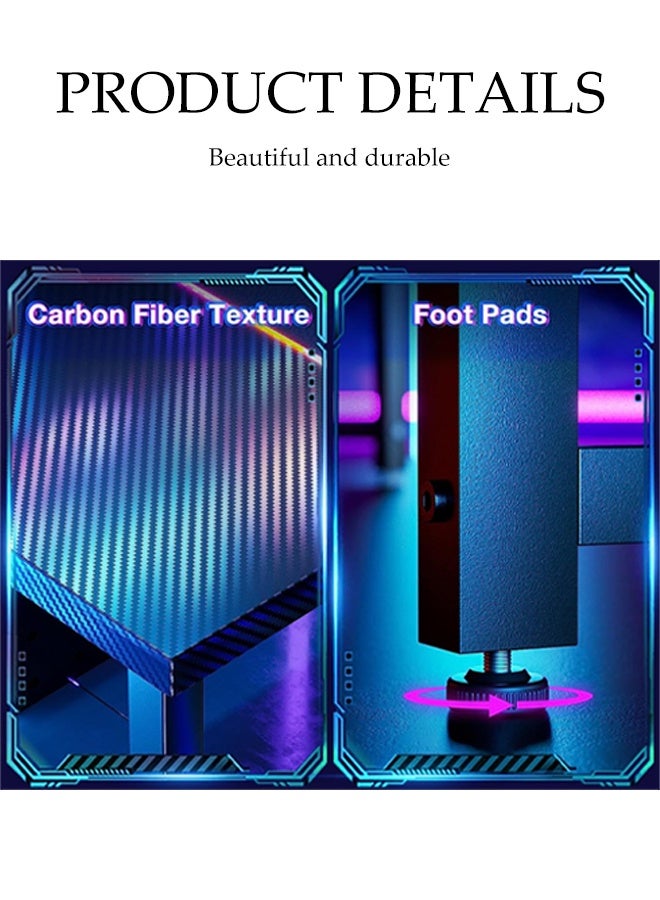 Spides L-Shaped Computer Desk Corner Table Home Gaming Desk Office Writing Workstation PC Desktop Computer Table with Large Monitor Stand Sturdy Ergonomic Study Table Ideal for Home Office Student Study Spacious and Functional - Image 5