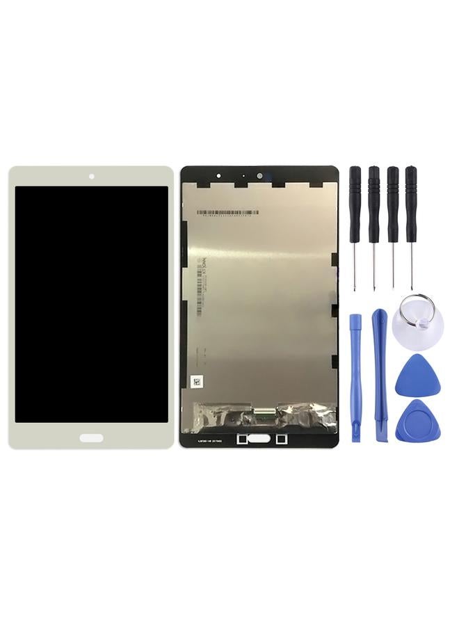erorex Replacement OEM LCD Screen for Huawei MediaPad M3 Lite 8.0 inch / CPN-W09 / CPN-AL00 / CPN-L09 with Digitizer Full Assembly White - Image 1