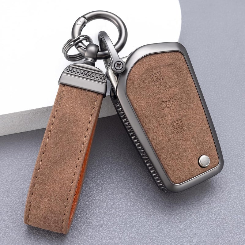 YO&YOYE Leather Key Fob Cover for Toyota - Image 5
