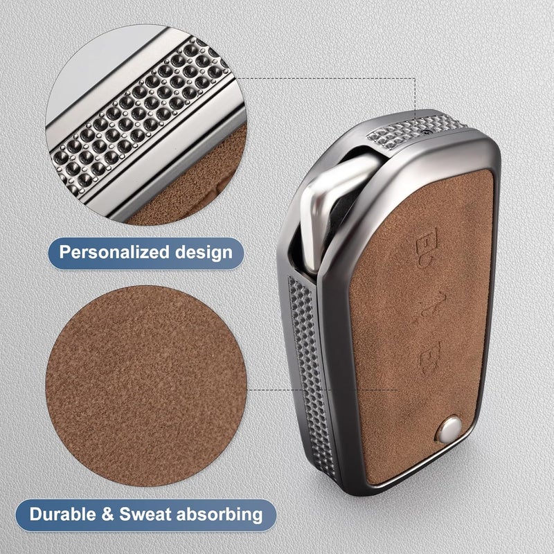 YO&YOYE Leather Key Fob Cover for Toyota - Image 4