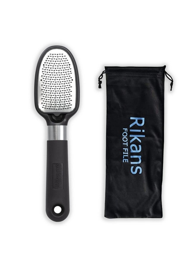 Rikans Foot File Foot Rasp Callus Remover Dead Skin Remover Double Sided Foot Scrubber Foot Care Pedicure Tool To Remove Hard Skin Can Be Used Wet Or Dry Skin High Grade Stainless Steel File - Image 5