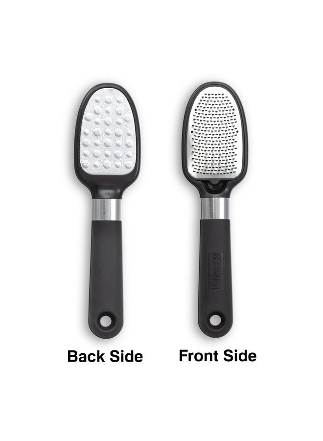 Rikans Foot File Foot Rasp Callus Remover Dead Skin Remover Double Sided Foot Scrubber Foot Care Pedicure Tool To Remove Hard Skin Can Be Used Wet Or Dry Skin High Grade Stainless Steel File - Image 2