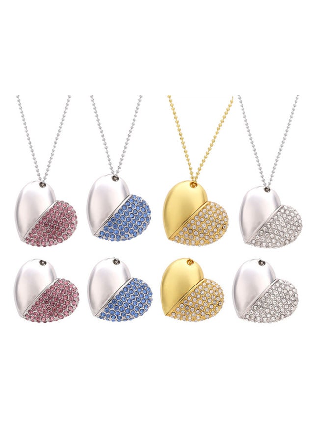 Direct Jewelry Heart-shaped U Disk Love U Disk Metal U Disk 64G128G Gift U Disk LOGO-Color:Jewelry Series Violin-Capacity:64GB  - Image 5