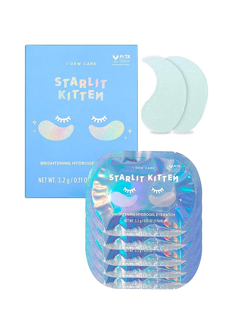 I DEW CARE I DEW CARE Hydrogel Eye Patch - Starlit Kitten | Korean Under Eye Patches for dark circles and puffy eyes, Smooths Puffy Eyes, Eye wrinkle patches, Dermatologically Tested, Easter Basket Stuffers  - Image 1