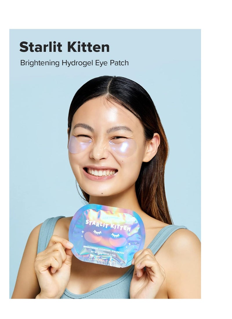 I DEW CARE I DEW CARE Hydrogel Eye Patch - Starlit Kitten | Korean Under Eye Patches for dark circles and puffy eyes, Smooths Puffy Eyes, Eye wrinkle patches, Dermatologically Tested, Easter Basket Stuffers  - Image 2