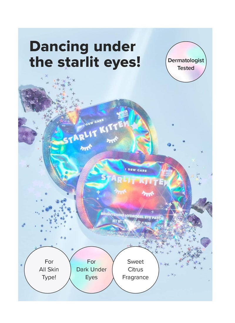 I DEW CARE I DEW CARE Hydrogel Eye Patch - Starlit Kitten | Korean Under Eye Patches for dark circles and puffy eyes, Smooths Puffy Eyes, Eye wrinkle patches, Dermatologically Tested, Easter Basket Stuffers  - Image 3