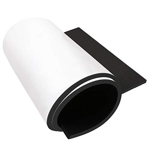 Dualplex Neoprene Sponge Foam Rubber Roll Adhesive, 12x54 Inches X 1/4" Thick, Perfect Cosplay Padding, DIY Project Sheet - Easy Cut Adhesive Multi-Function Sealing Soundproof Rubber Foam Sheet - Image 1