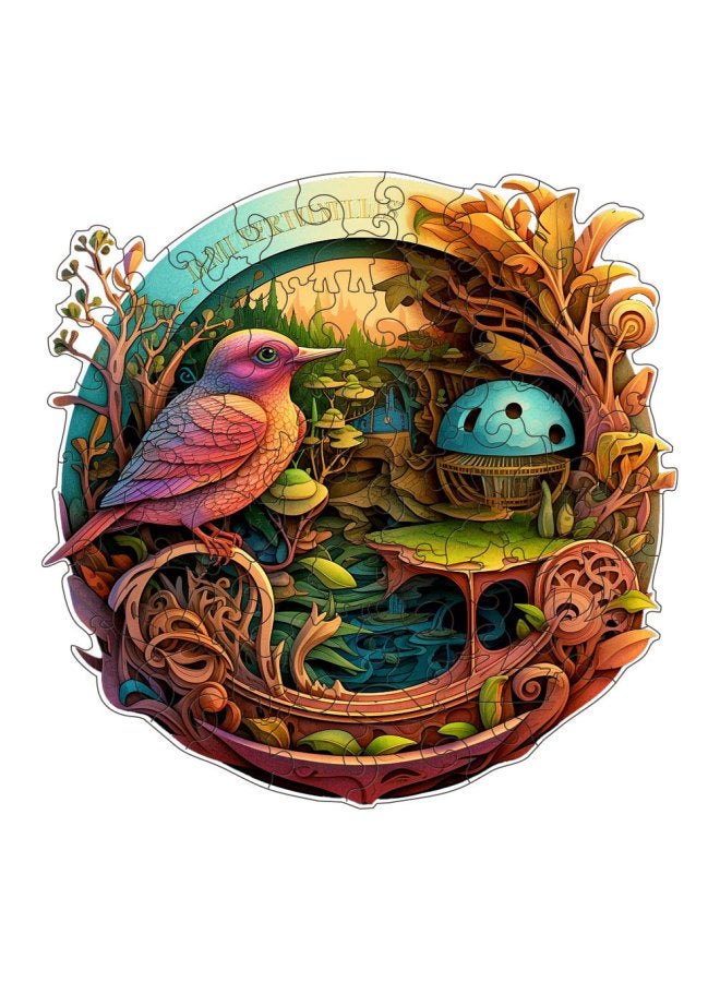 حار غير النظامية جولة الطيور على شكل حيوان خشبي الكبار لغز لعبة محطة مستقلة بالجملة اللون: M-carton-H186 - Image 1