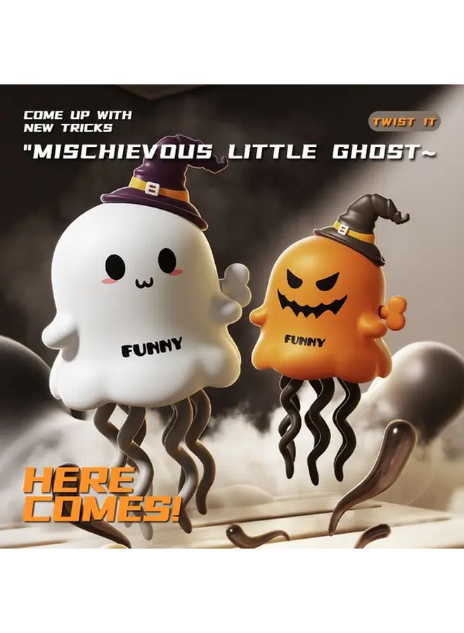 دمية  برأس قرع وشبح يرقص، لعبة ميكانيكية، ديكور لغرفة الأطفال، مصنوعة من البلاستيك المتين - Image 2