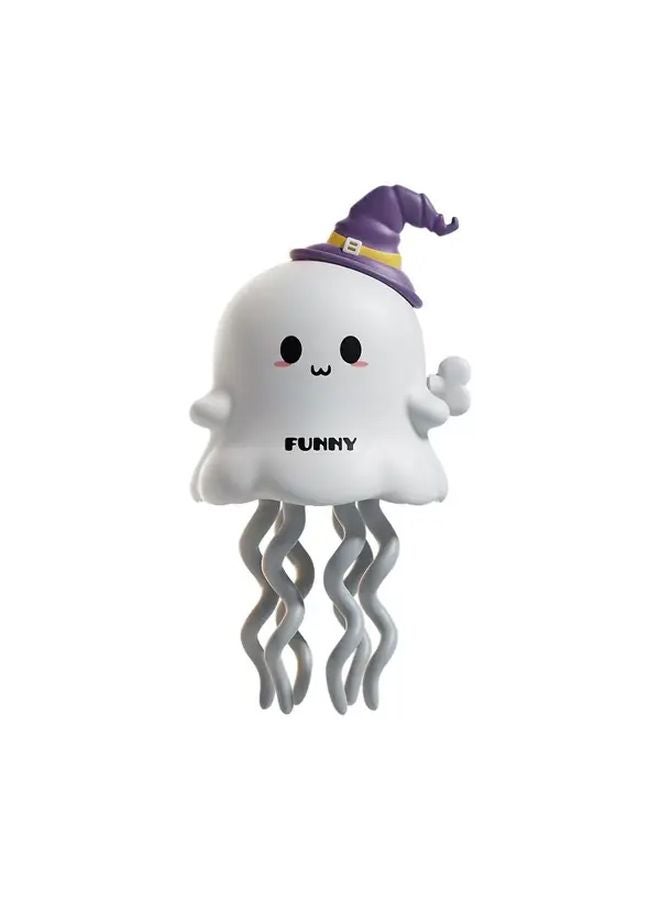 دمية  برأس قرع وشبح يرقص، لعبة ميكانيكية، ديكور لغرفة الأطفال، مصنوعة من البلاستيك المتين - Image 1