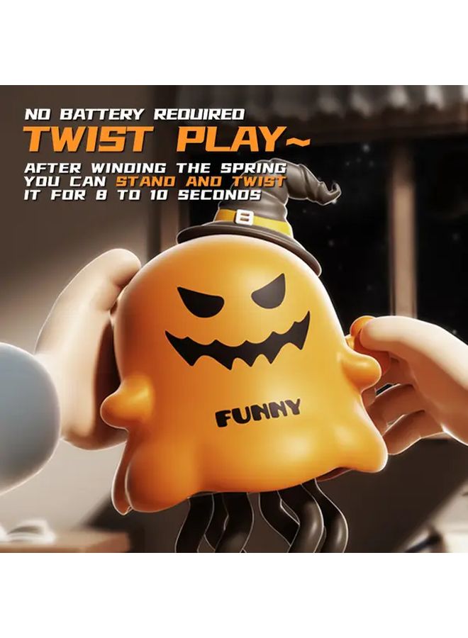 دمية  برأس قرع وشبح يرقص، لعبة ميكانيكية، ديكور لغرفة الأطفال، مصنوعة من البلاستيك المتين - Image 5