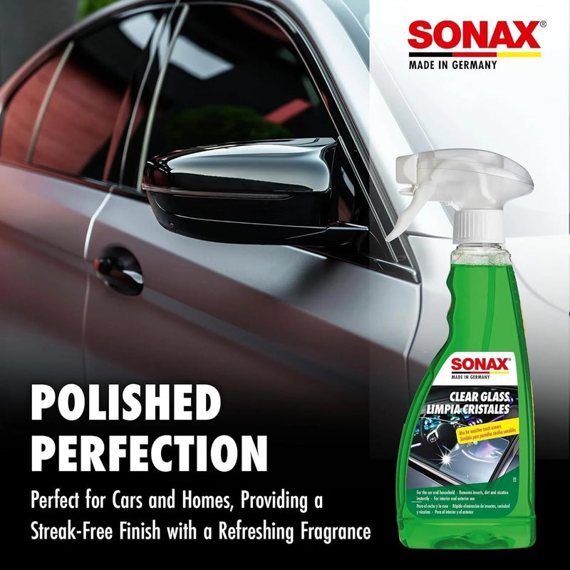 Sonax Clear Glass Cleaner Spray 500mL – Automotive Glass Cleaner for Car Windows, Windscreens, Headlamps & Mirrors, Removes Dirt, Grease & Nicotine Residue, Fresh Fragrance - Image 4