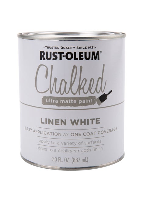 Rustoleum Chalked Ultra Matte Paint (887 ml, Linen White)