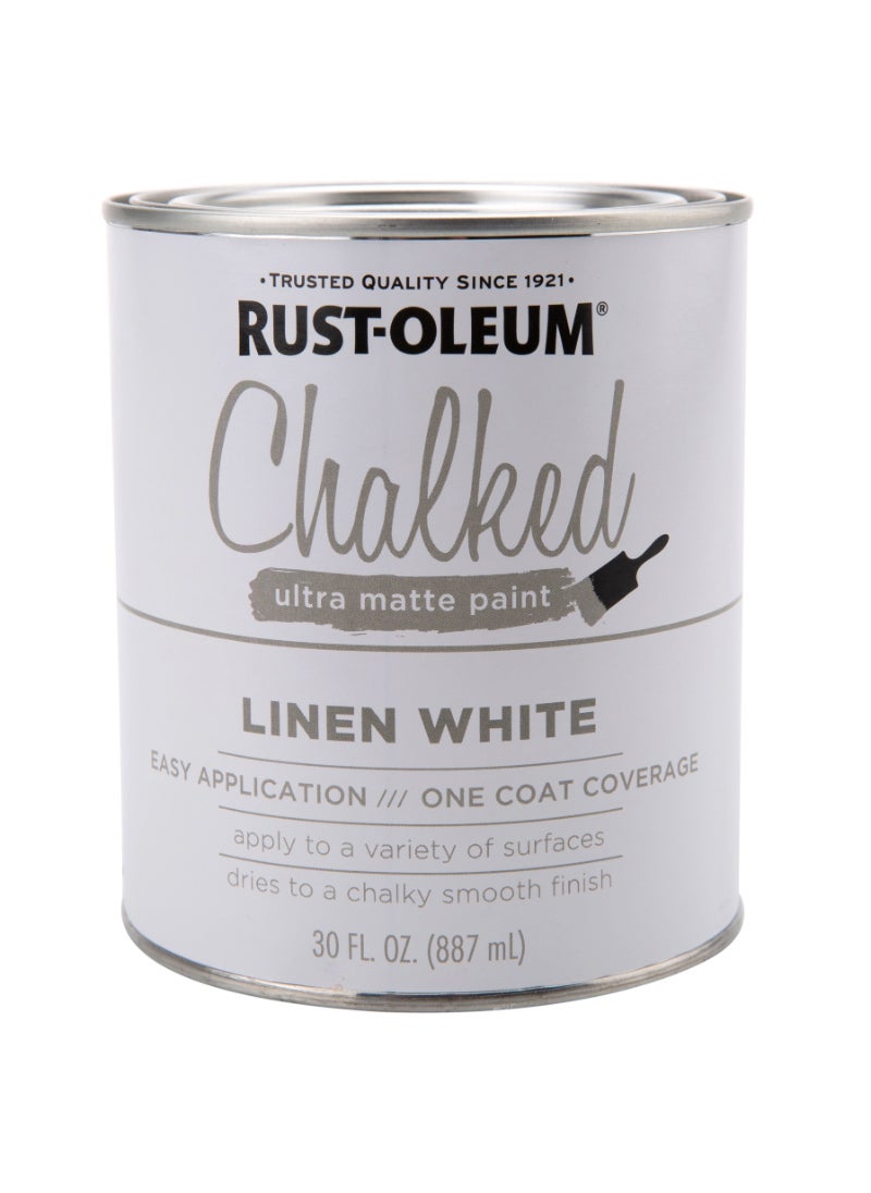 RUST-OLEUM Rustoleum Chalked Ultra Matte Paint (887 ml, Linen White) 
