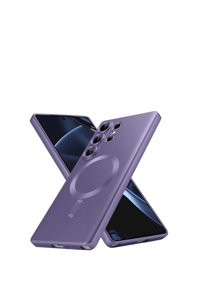Case - Samsung Galaxy S25 Ultra Magnetic Case [Compatible with MagSafe] Slim Wireless Charging Protective Case for Samsung Galaxy S25 Ultra 6.9 Inch 2025, Purpel - Image 1