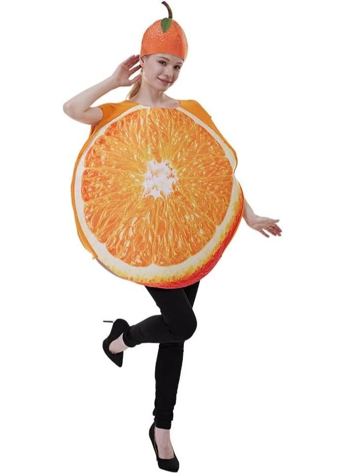 SYOSI Adult Fruit Slice Costume Women Funny Food Costumes Men Party Fruits Vegetable Outfit Supplies - Image 3